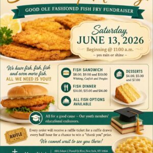 WD Gardner Scholarship Ministry Good Ole Fashioned Fish Fry Fundraiser